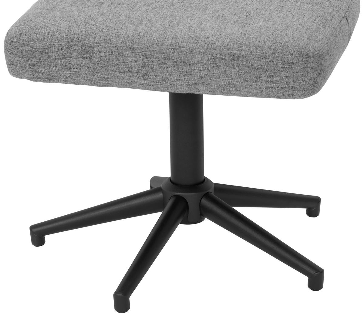 RELAXSESSEL Flachgewebe Hocker    - Schwarz/Grau, Design, Kunststoff/Textil (62/99/71cm) - MID.YOU