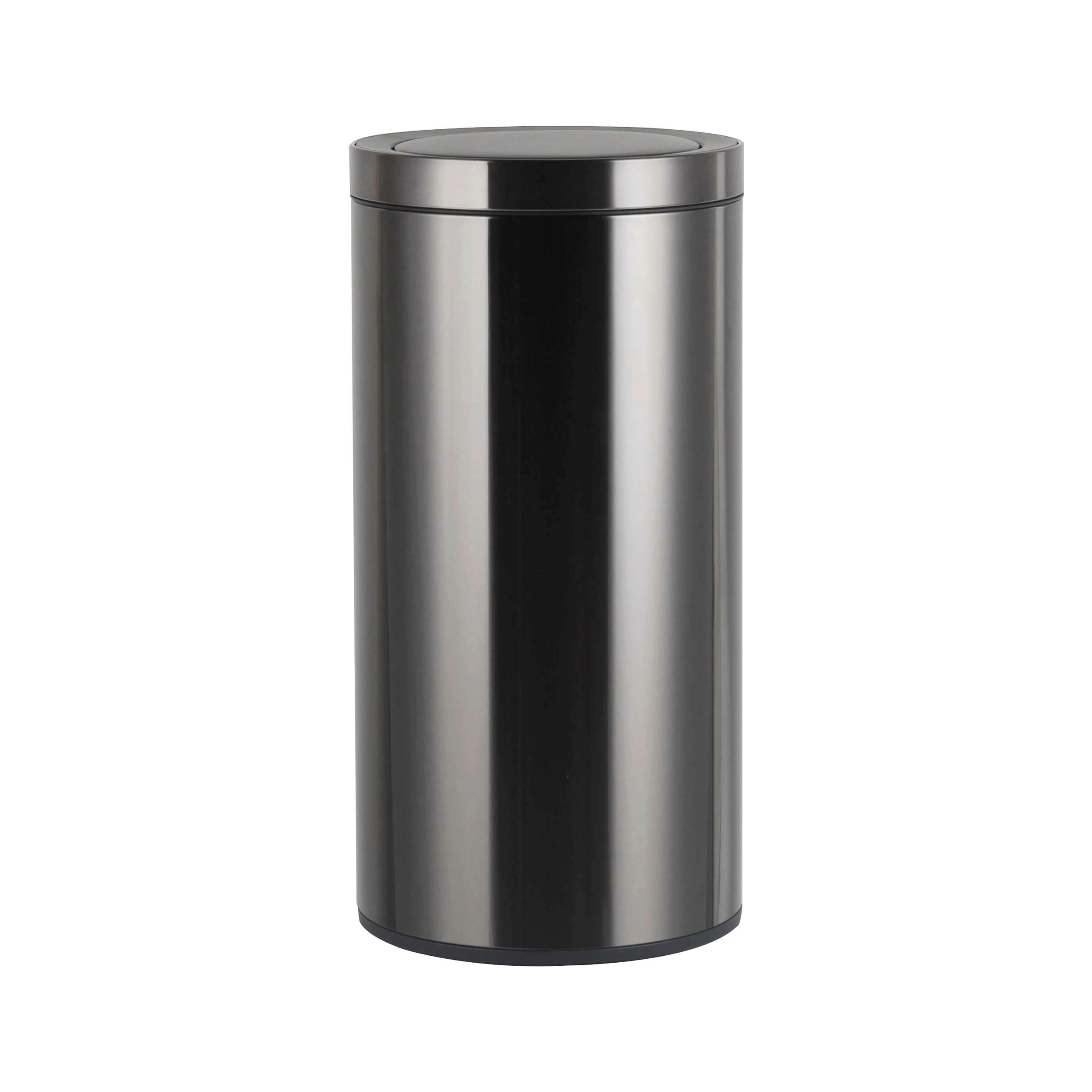 ABFALLEIMER 40 L  - Schwarz, Basics, Kunststoff/Metall (31/63cm) - Novel