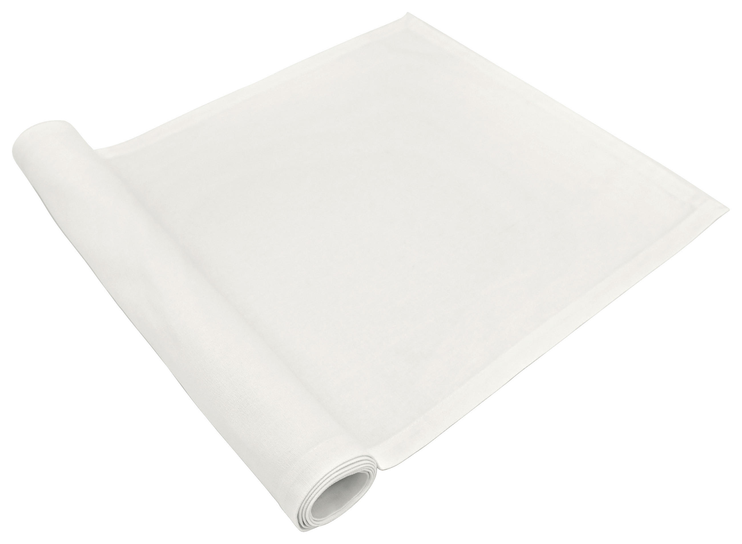 TISCHLÄUFER Home Textil Flachgewebe Weiß 45/150 cm  - Weiß, Basics, Textil (45/150cm) - Novel