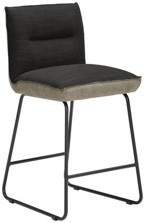 TRESENSTUHL Flachgewebe Anthrazit, Schwarz, Greige Stahl Stoffauswahl, Typenauswahl, Gestellauswahl  - Greige/Anthrazit, Design, Textil/Metall (48/92/54cm) - Dieter Knoll