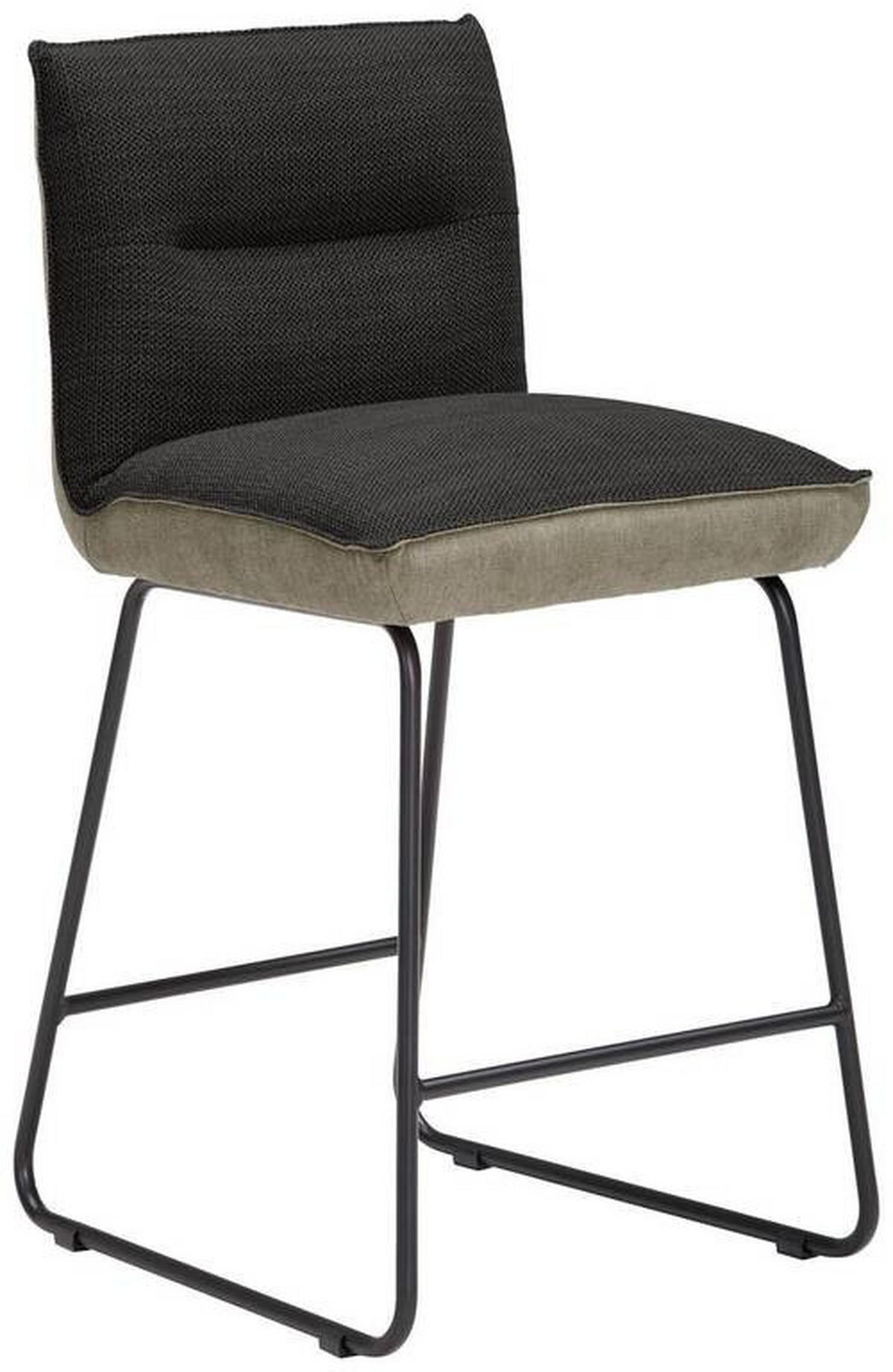 TRESENSTUHL in Metall, Textil Anthrazit, Schwarz, Greige  - Greige/Anthrazit, Design, Textil/Metall (48/92/54cm) - Dieter Knoll