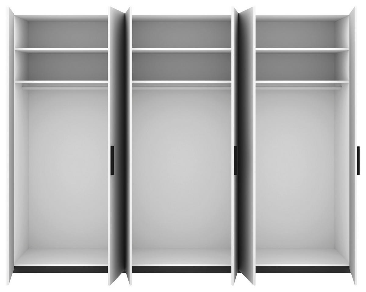 DREHTÜRENSCHRANK 300/229/60 cm,  in Anthrazit, Grau, 6-türig  - Anthrazit/Grau, Design, Holzwerkstoff/Metall (300/229/60cm) - Musterring