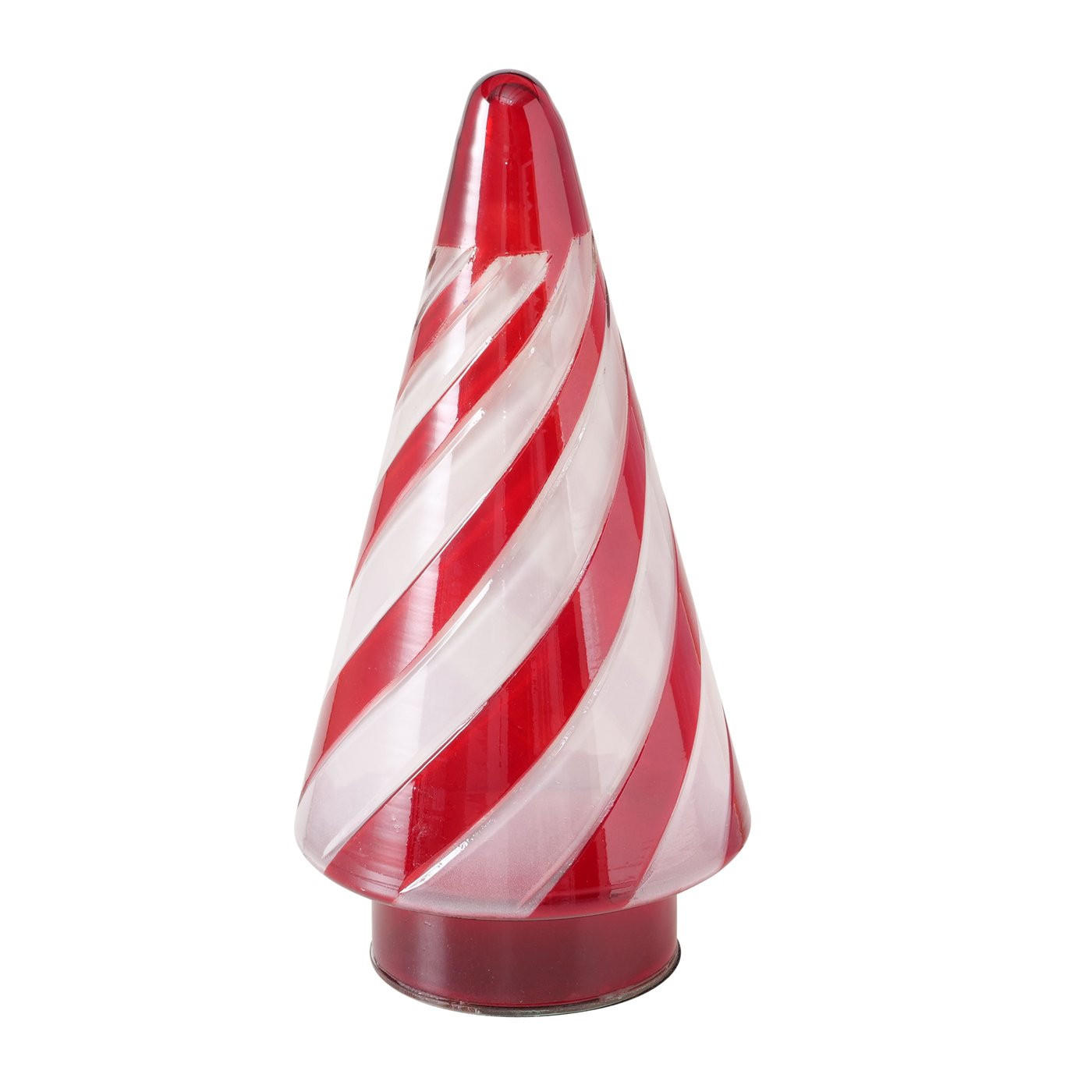 WEIHNACHTSFIGUR - Transparent/Rot, Design, Glas (11,5/23,5cm)