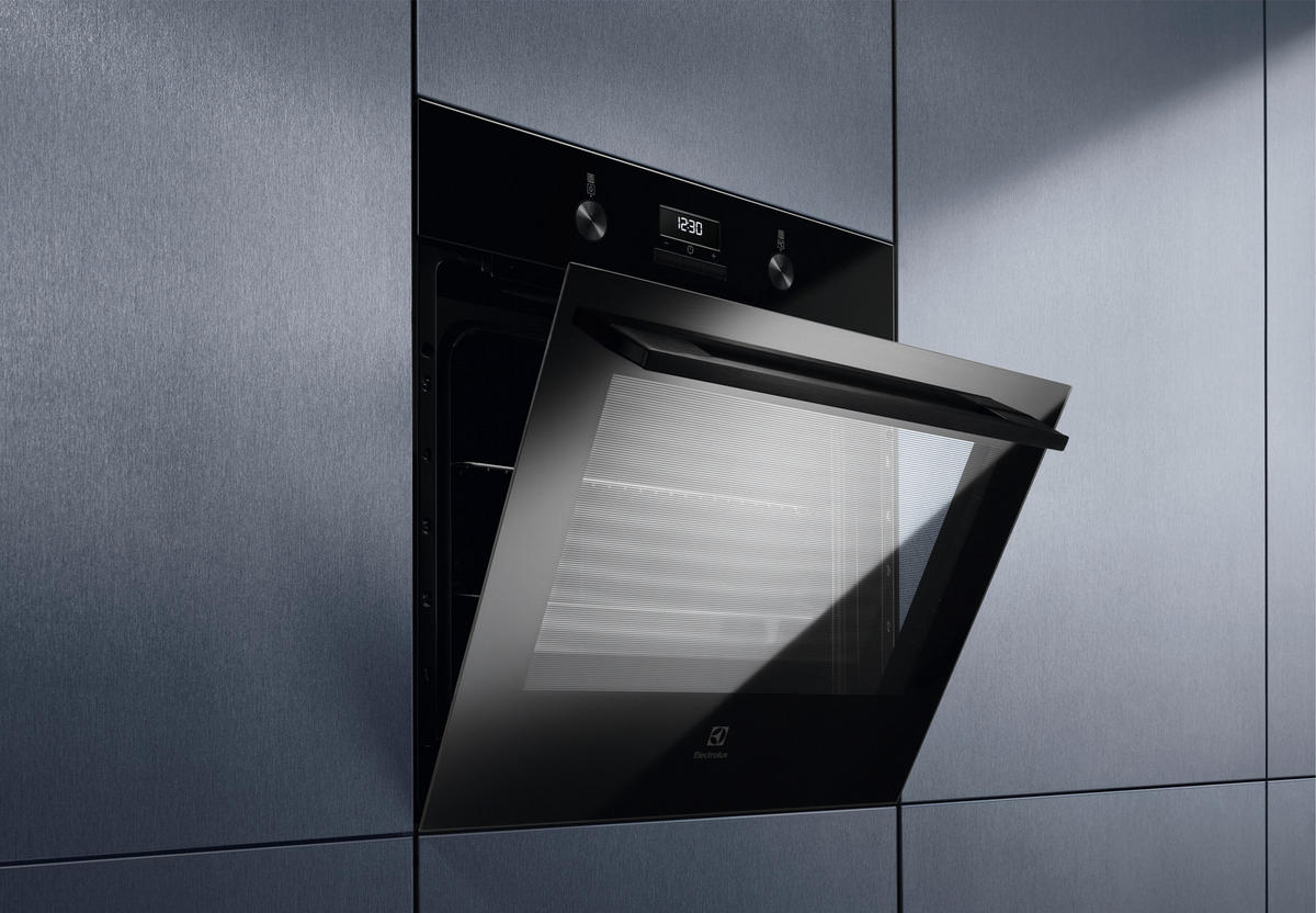 EINBAUBACKOFEN KOFGH40BK  - Schwarz, Basics, Glas/Metall (59,5/59,4/54,8cm) - Electrolux