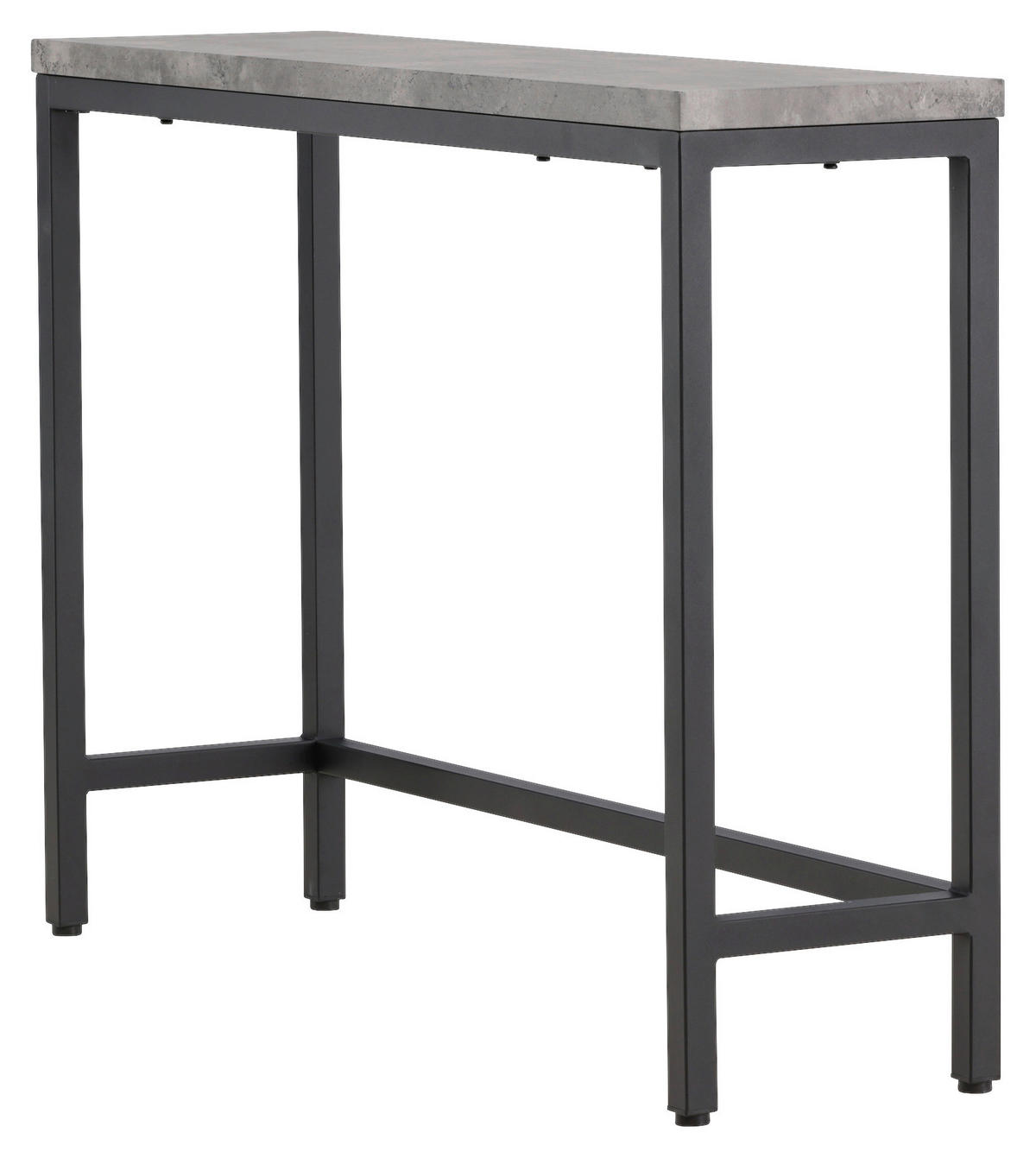 BEISTELLTISCH 110/30/80 cm Schwarz, Grau rechteckig  - Schwarz/Grau, Design, Holzwerkstoff/Metall (110/30/80cm) - Livetastic