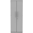 AKTENSCHRANK Hellgrau, Anthrazit  - Anthrazit/Hellgrau, KONVENTIONELL, Holzwerkstoff (80/217,4/43cm) - Moderano