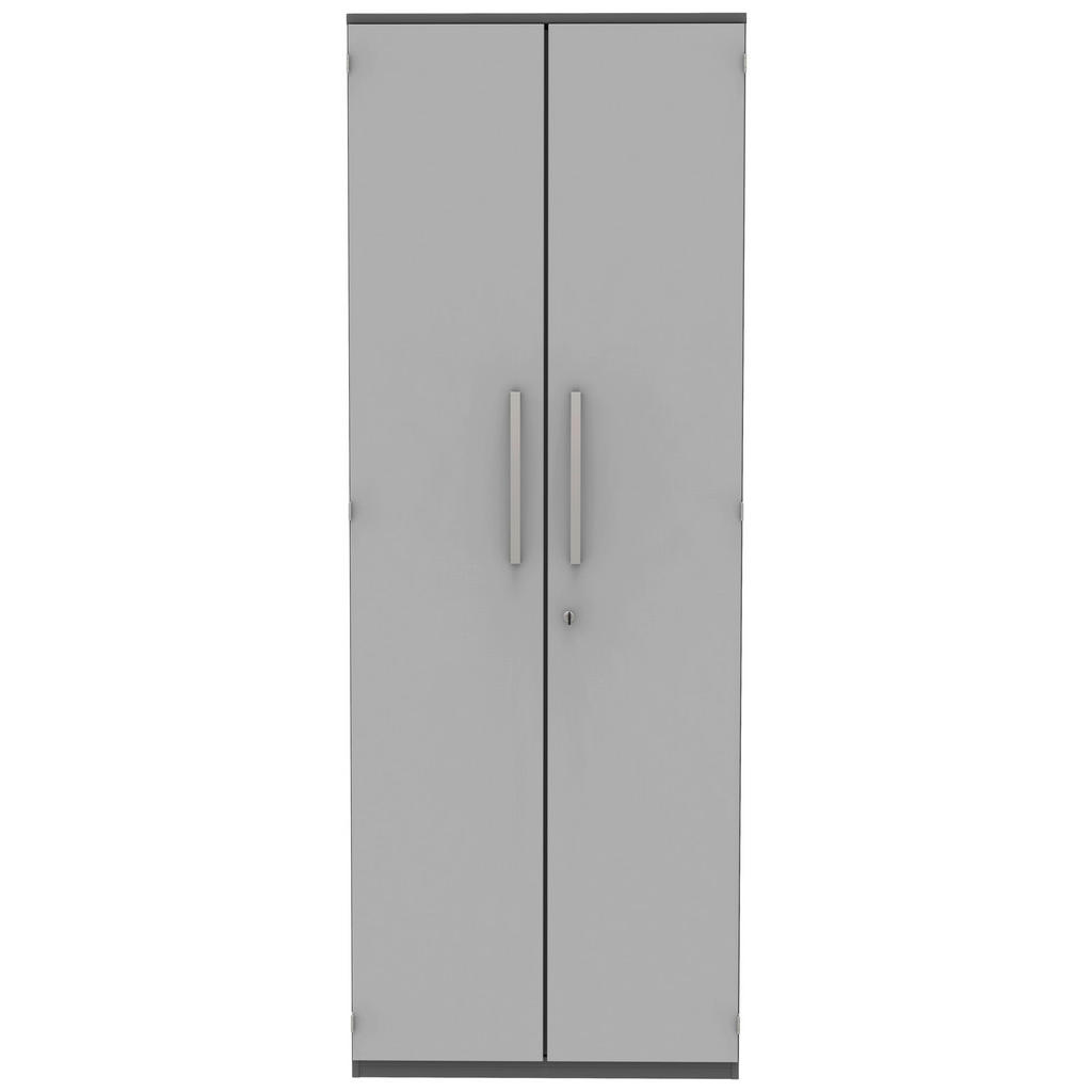 Thumbnail - Moderano Aktenschrank, Anthrazit, Hellgrau, Holzwerkstoff, 5 Fächer, 80x217.4x43 cm, Made in Germany, Typenauswahl, Beim...
