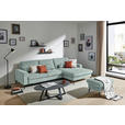 ECKSOFA in Cord, Velours Grau  - Schwarz/Grau, Design, Textil/Metall (302/180cm) - Venda