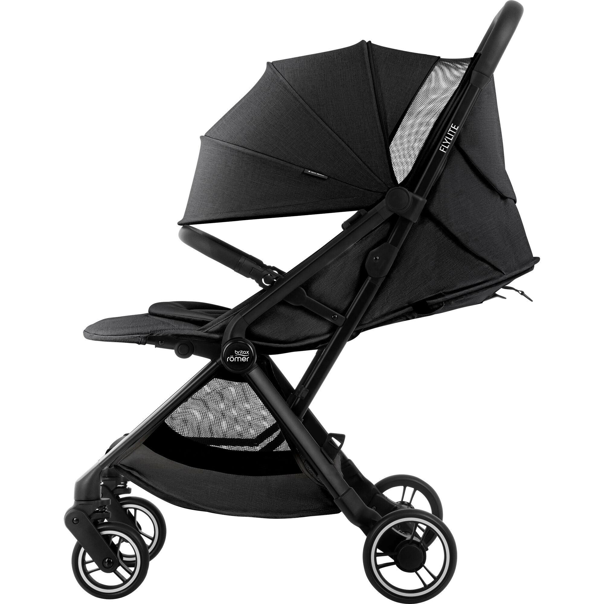 BUGGY FLYLITE  - Schwarz/Grau, Basics, Textil/Metall (45/103/78cm) - Britax Römer