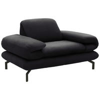 SESSEL Webstoff Anthrazit    - Anthrazit/Schwarz, Design, Textil/Metall (139 (197)/83 (110)/98cm) - LOOKS by W.Joop