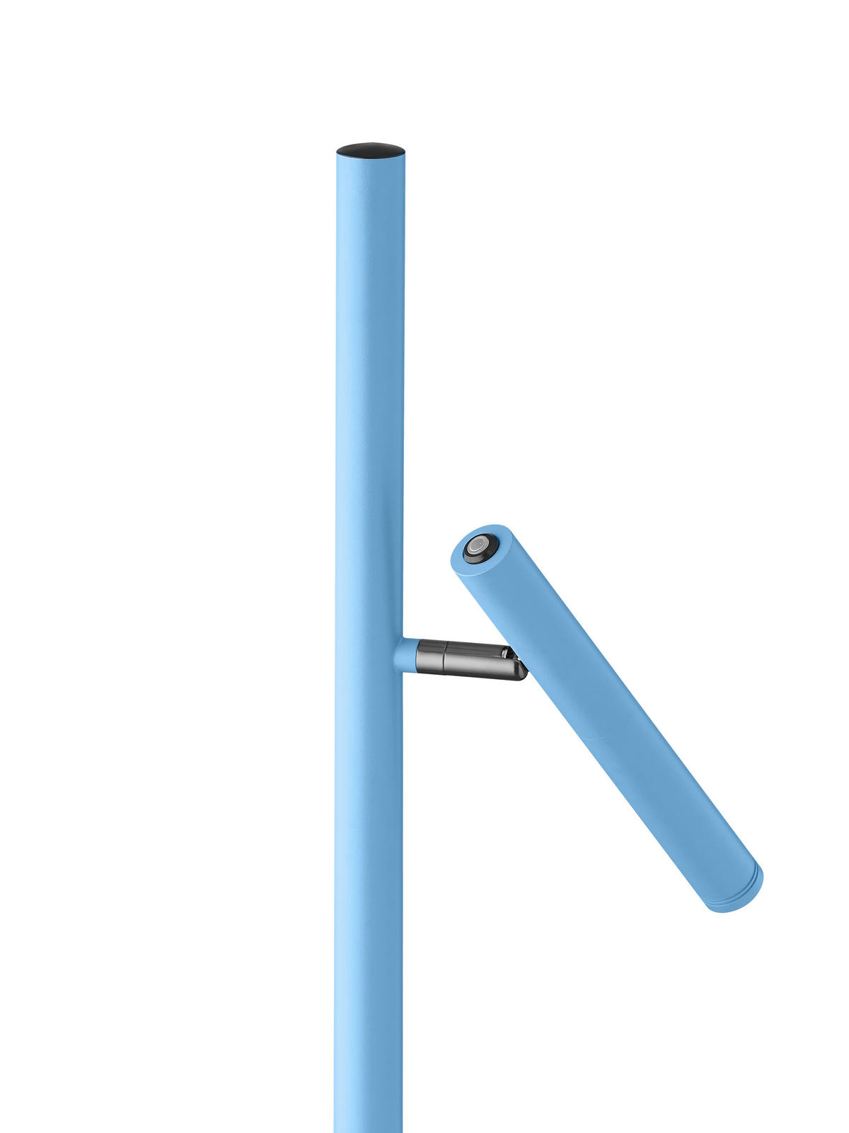 AKKU-STEHLEUCHTE - Pastellblau, Trend, Metall (20/163cm) - Hell
