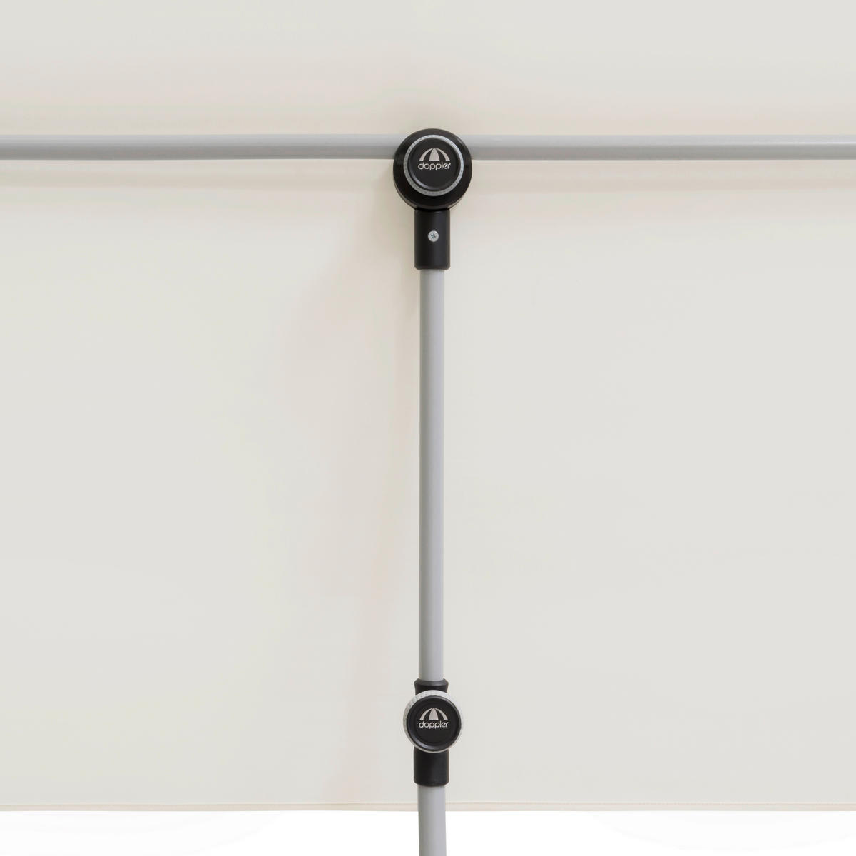 SENČNIK - barve aluminija/naravne barve, Design, kovina/tekstil (180/130cm) - Doppler