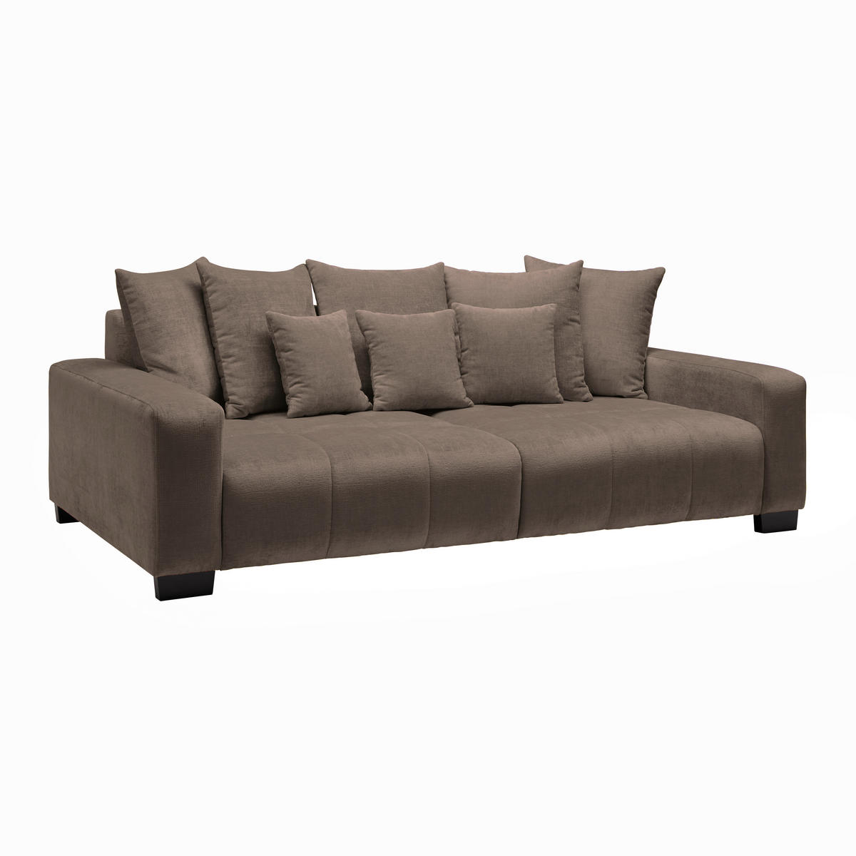 BIG SOFFA i gråbrun  - gråbrun/svart, Modern, trä (246/93/124cm) - MID.YOU