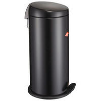 ABFALLSAMMLER CAPBOY MAXI 22 L  - Edelstahlfarben/Schwarz, KONVENTIONELL, Kunststoff/Metall (27/60cm) - Wesco