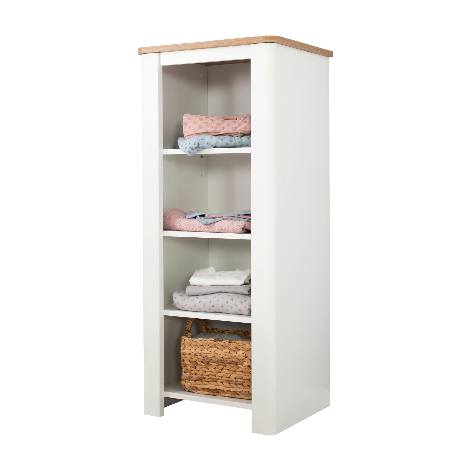 BABYREGAL Ava Weiß, Eiche Artisan  - Eiche Artisan/Weiß, Basics, Holzwerkstoff (49/116/43,5cm) - Roba