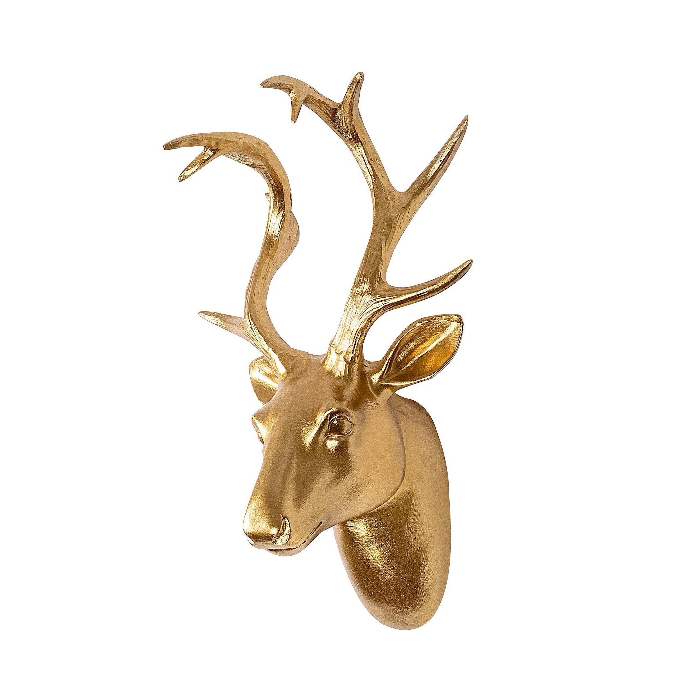 WANDDEKO Kunststoff  - Goldfarben, Basics, Kunststoff (26/38/17cm) - X-Mas