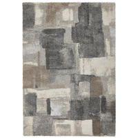 WEBTEPPICH 160/230 cm Mehari Anthrazit, Creme, Silberfarben rechteckig  - Anthrazit/Silberfarben, Basics, Kunststoff/Textil (160/230cm) - Novel
