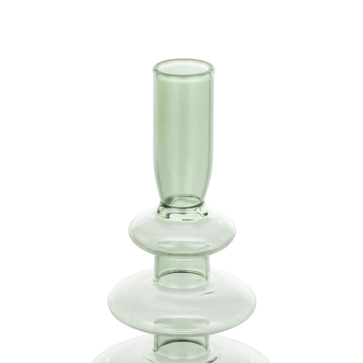 STABKERZENHALTER - Grün, LIFESTYLE, Glas (9/22,5cm)