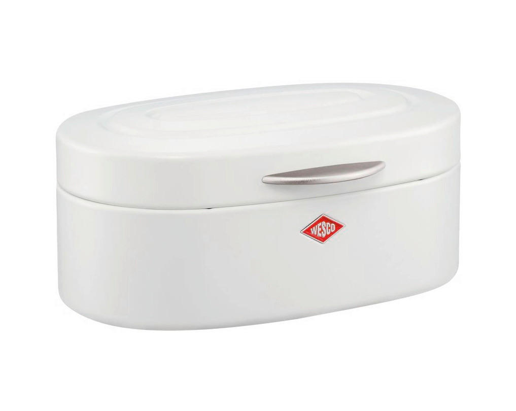 BROTKASTEN - Weiß, KONVENTIONELL, Metall (32/19/14cm) - Wesco