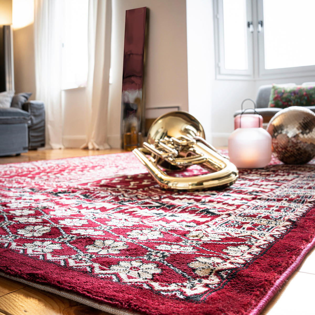 ORIENTTEPPICH 80/150 cm My Ariana  - Rot, Konventionell, Textil (80/150cm)