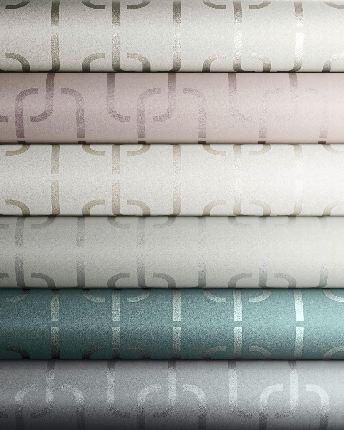 VLIESTAPETE 10.05 m J! CHAINS  - Grau, Design, Textil (53/1005cm) - Joop!