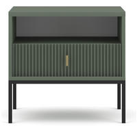 NACHTSCHRANK 53,9/52,4/39 cm  - Goldfarben/Schwarz, Design, Holzwerkstoff/Metall (53,9/52,4/39cm) - Boxxx