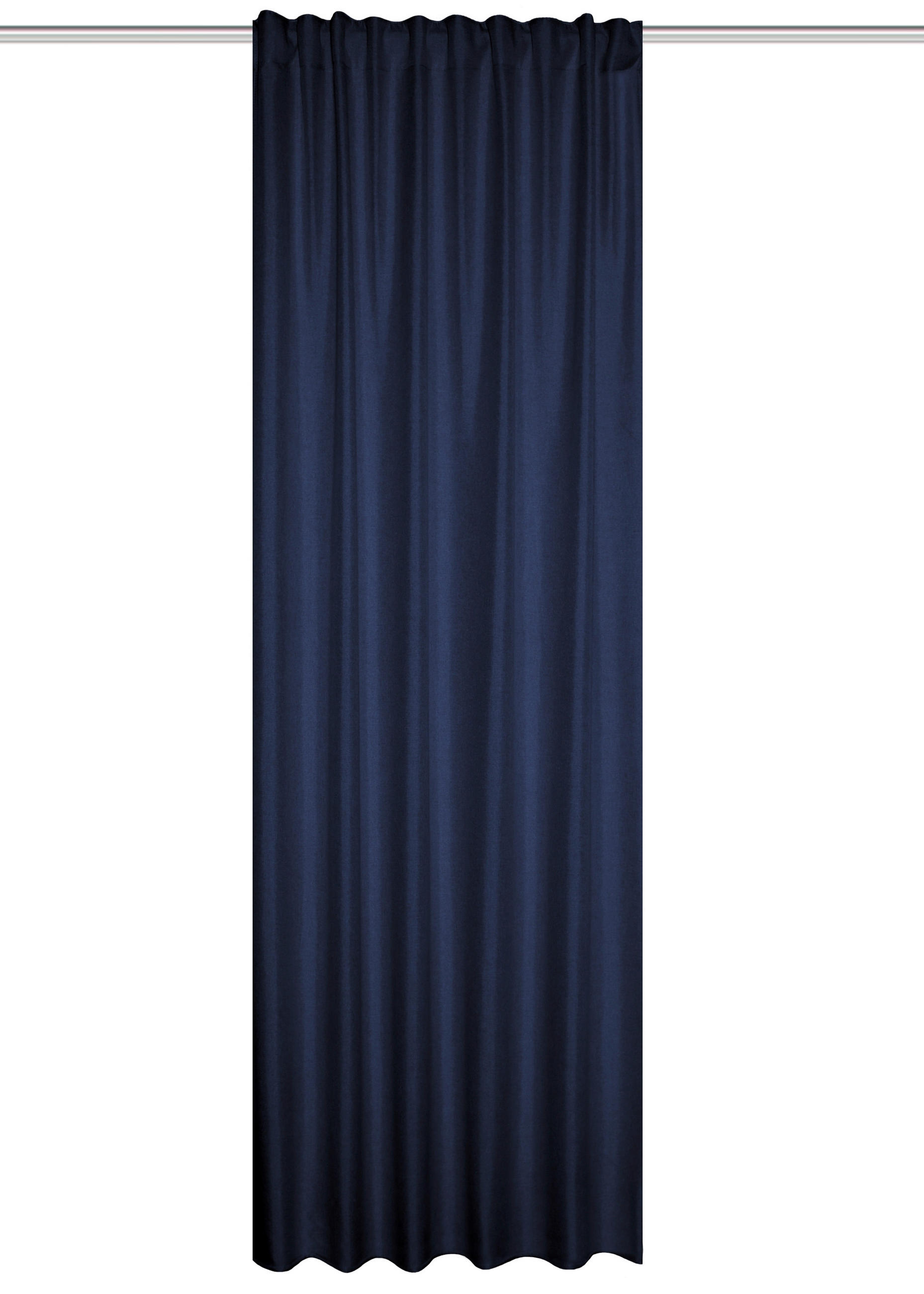 WÄRMESCHUTZVORHANG Verdunkelung 135/160 cm   - Blau, Basics, Textil (135/160cm)