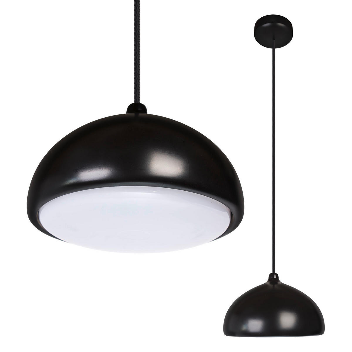 ZÁVĚSNÉ SVÍTIDLO, 22,5/90-140 cm  - černá, Design, dřevo (22,5/90-140cm)