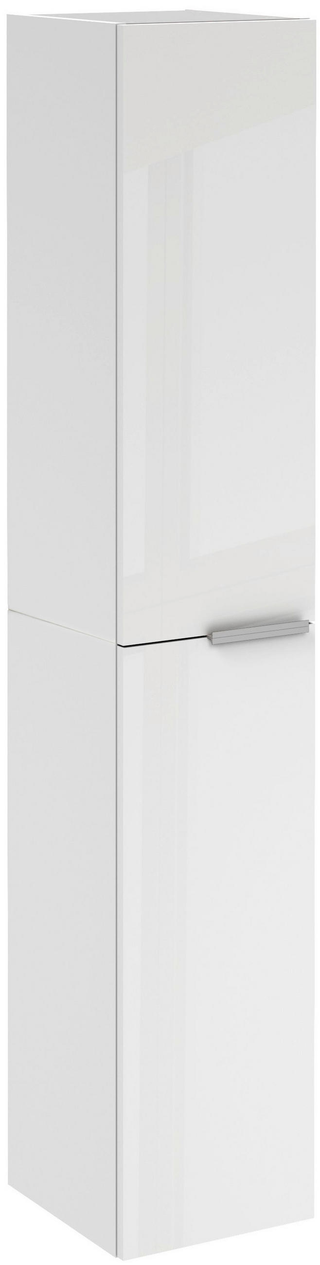 HOCHSCHRANK 30/162/31,8 cm  - Schwarz/Weiß, MODERN, Glas/Holzwerkstoff (30/162/31,8cm) - Voleo