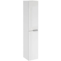HOCHSCHRANK 30/162/31,8 cm  - Schwarz/Weiß, MODERN, Glas/Holzwerkstoff (30/162/31,8cm) - Voleo