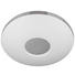 LED-DECKENLEUCHTE - Chromfarben/Weiß, Basics, Kunststoff/Metall (34/7cm) - Novel LED-DECKENLEUCHTE - Chromfarben/Weiß, Basics, Kunststoff/Metall (34/7cm) - Novel