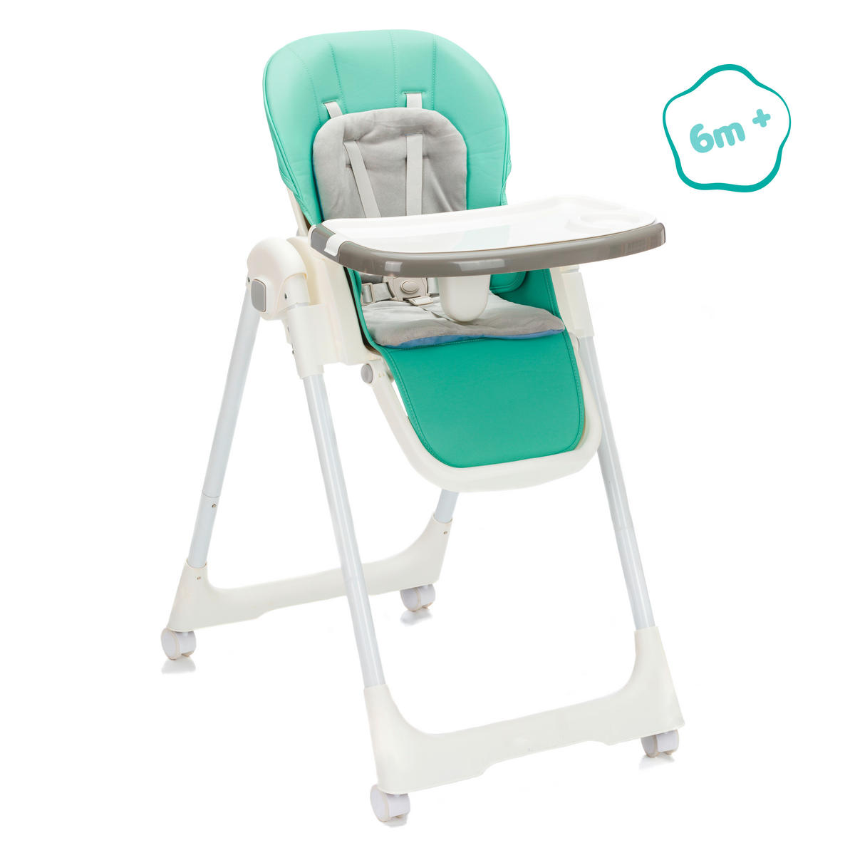 HOCHSTUHL Oskar Weiß, Mintgrün Mint  - Weiß/Mintgrün, Basics, Kunststoff/Metall (75/51/98cm) - Fillikid