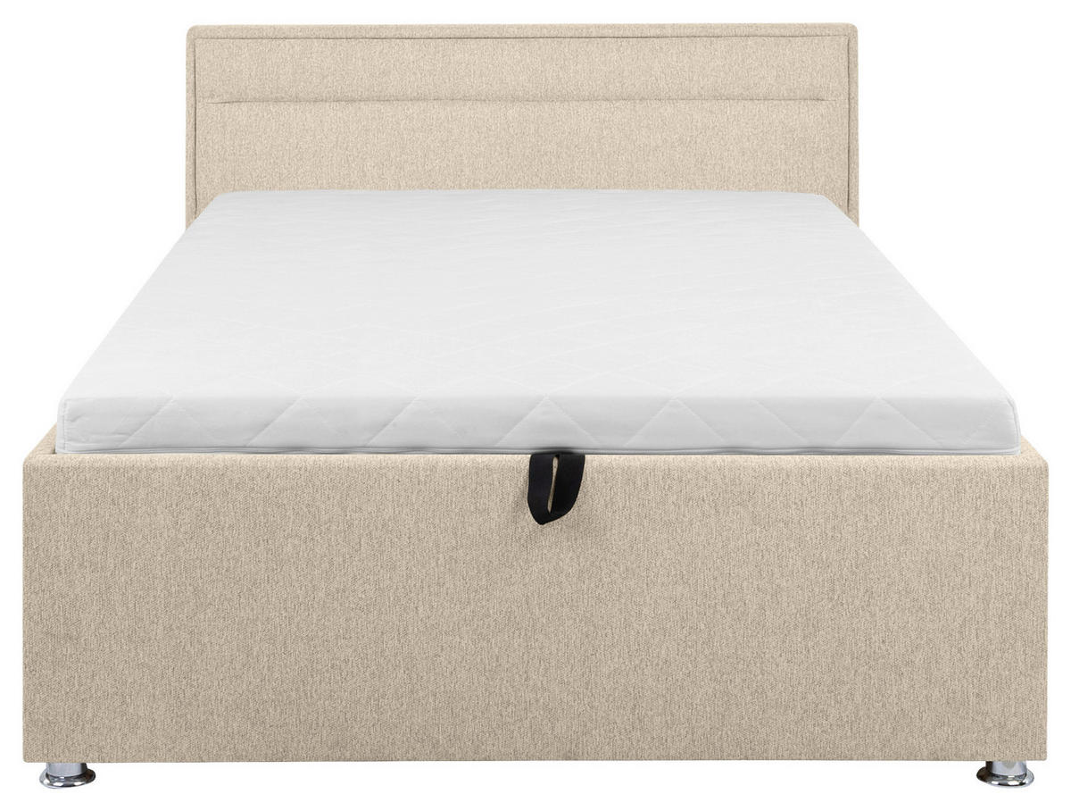 TAPECIRANI KREVET   120/200 cm   bež  - bež, Moderno, drvo/metal (120/200cm) - MID.YOU