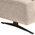 3-SITZER-SOFA in Struktur Sandfarben  - Sandfarben/Schwarz, Design, Textil/Metall (205/76-97/102cm) - Novel