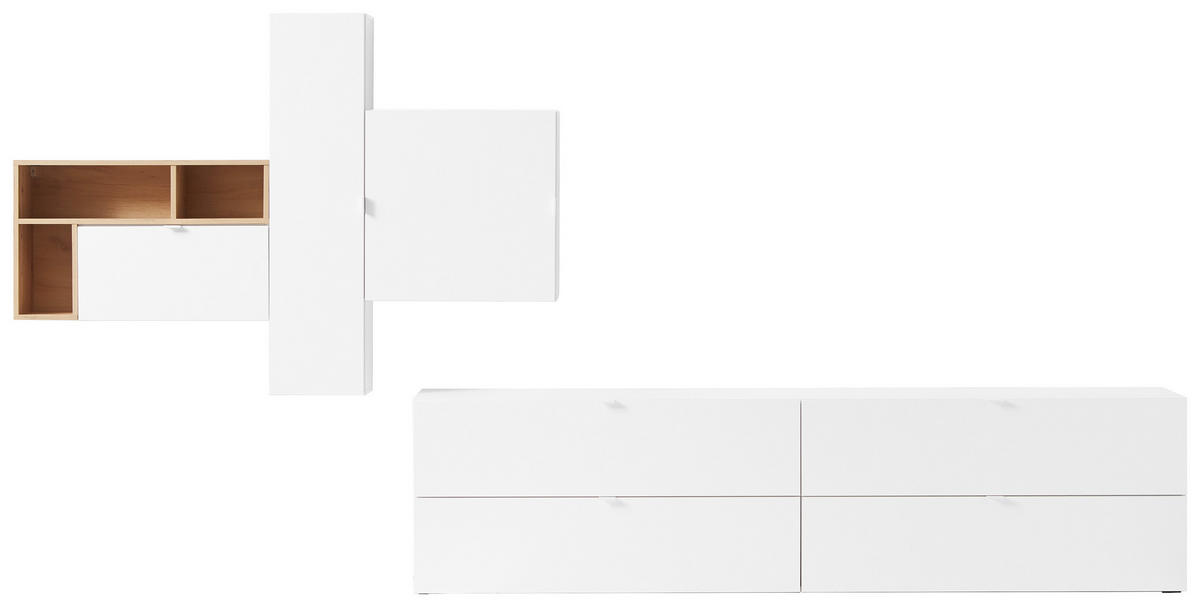 WANDREGAL  80/50/25 cm  - Eiche Artisan, Design, Holzwerkstoff (80/50/25cm) - Ti'me