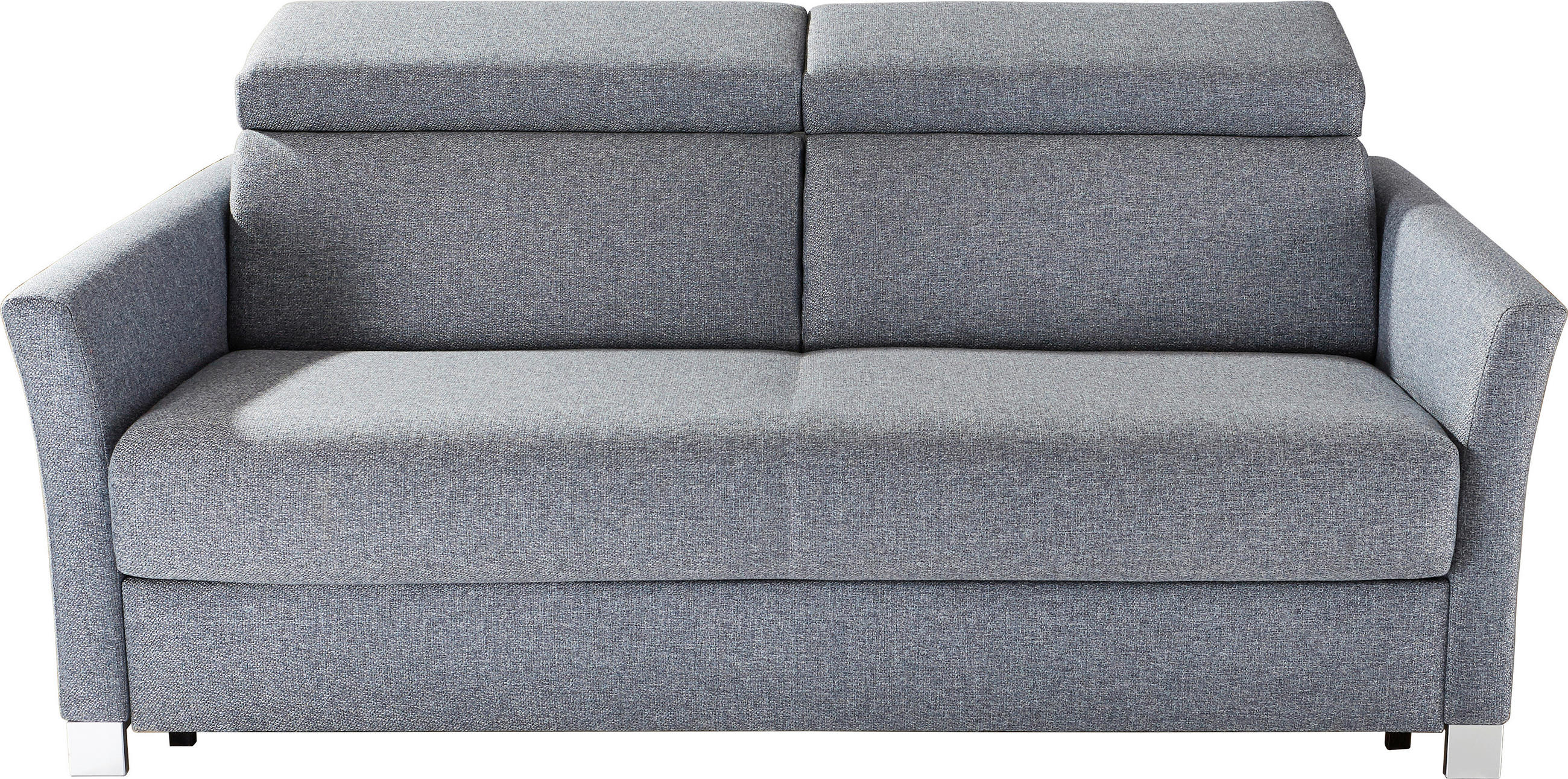 SCHLAFSOFA Flachgewebe Dunkelgrau  - Dunkelgrau/Silberfarben, Design, Holz/Textil (185/100/100cm) - Bali