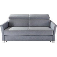 SCHLAFSOFA Sabrina in Flachgewebe Dunkelgrau  - Dunkelgrau/Silberfarben, KONVENTIONELL, Holz/Textil (185/100/100cm) - Bali