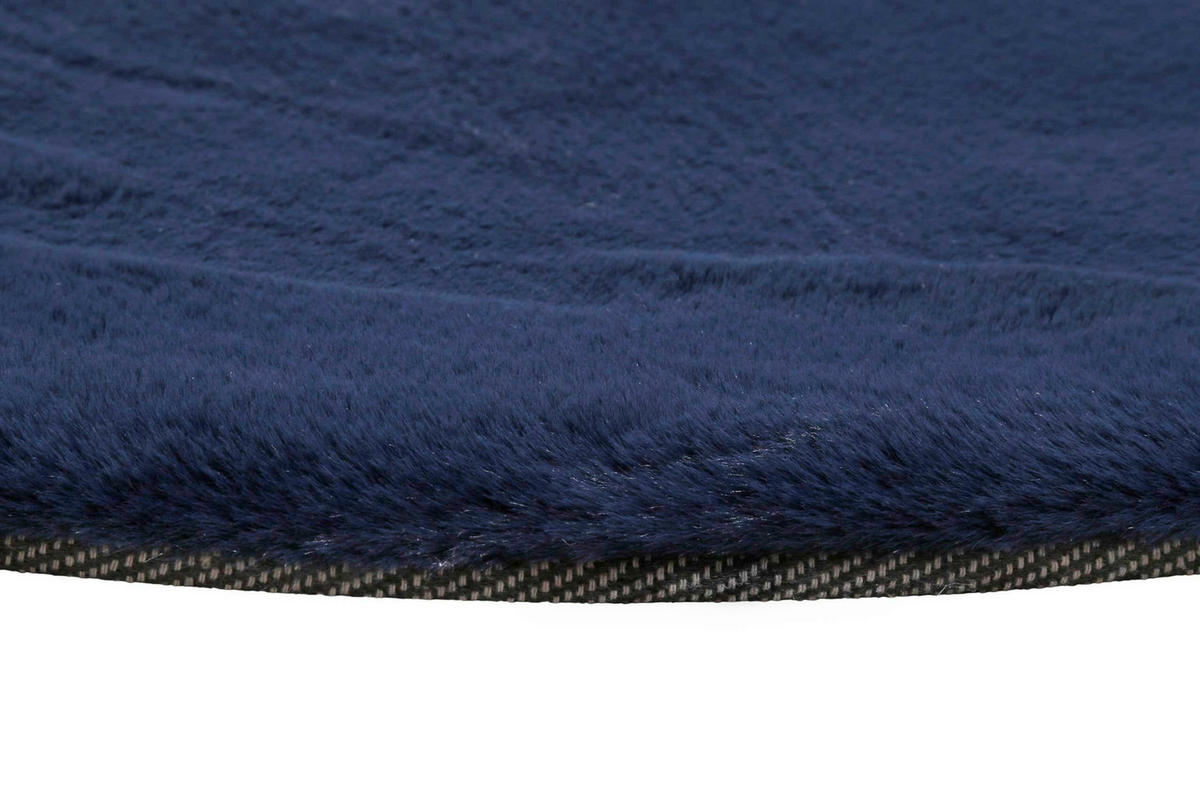 HOCHFLORTEPPICH 100/100 cm ESP-4377-28 Dunkelblau  - Dunkelblau, KONVENTIONELL, Textil (100/100cm) - Esprit