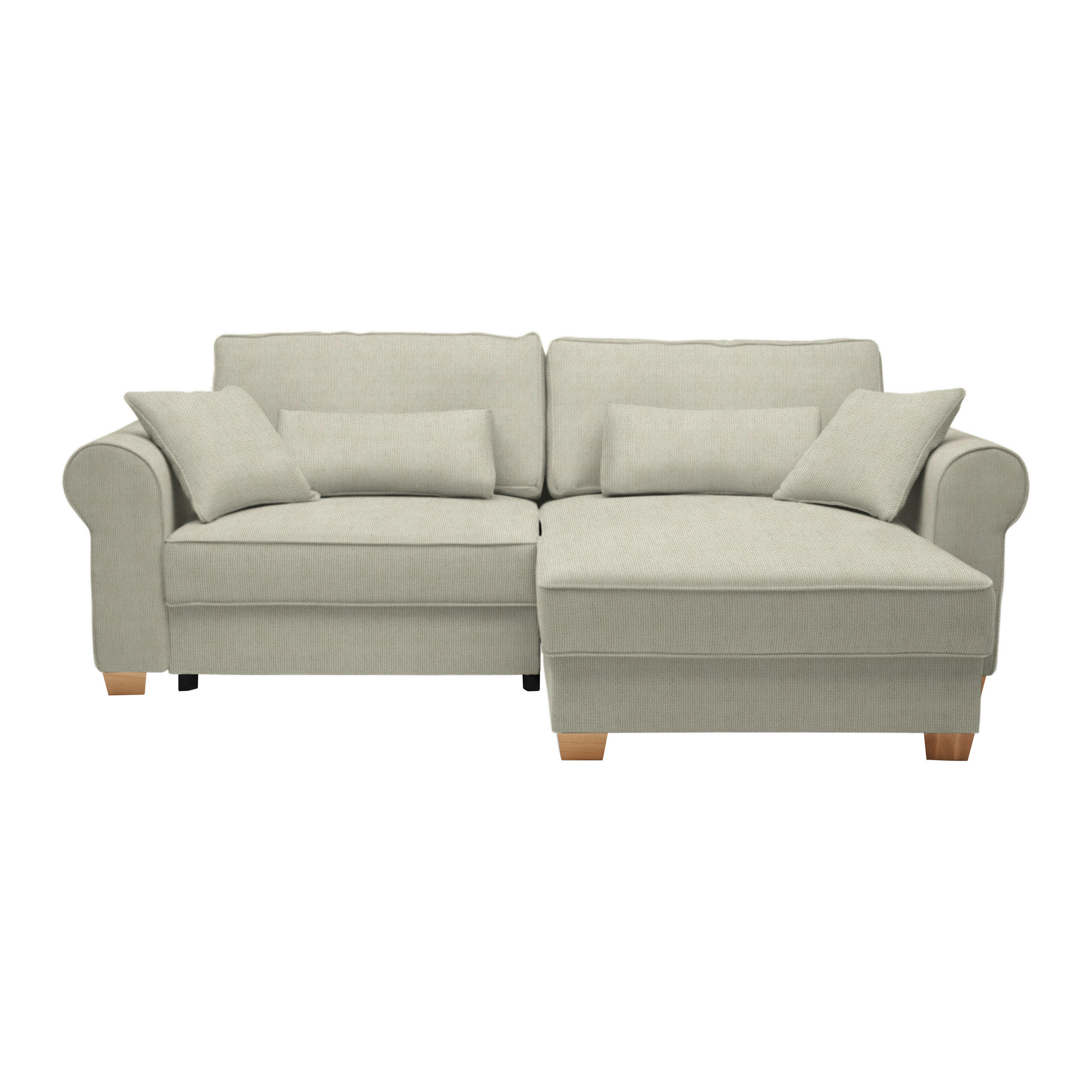 HÖRNSOFFA i taupe  - taupe, Modern, trämaterial/trä (255/185cm) - MID.YOU