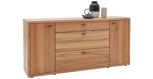 SIDEBOARD 188/90/45 cm  - Dunkelgrau/Schwarz, Design, Holz/Metall (188/90/45cm) - Valnatura