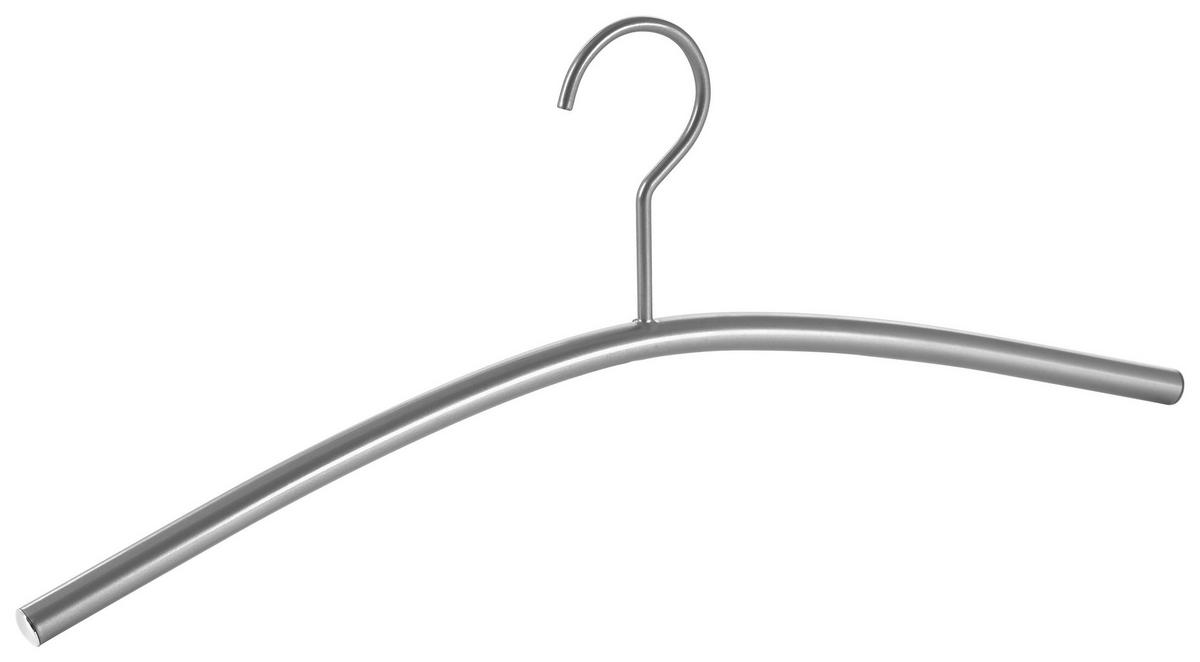 KLEIDERBÜGELSET 2-TEILIG 43 cm Metall  - Alufarben, KONVENTIONELL, Metall (43cm)