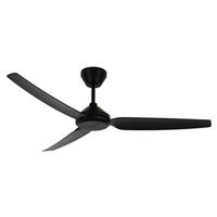DECKENVENTILATOR Polis 132/33,5/132 cm   - Schwarz, Basics, Kunststoff (132/33,5/132cm)