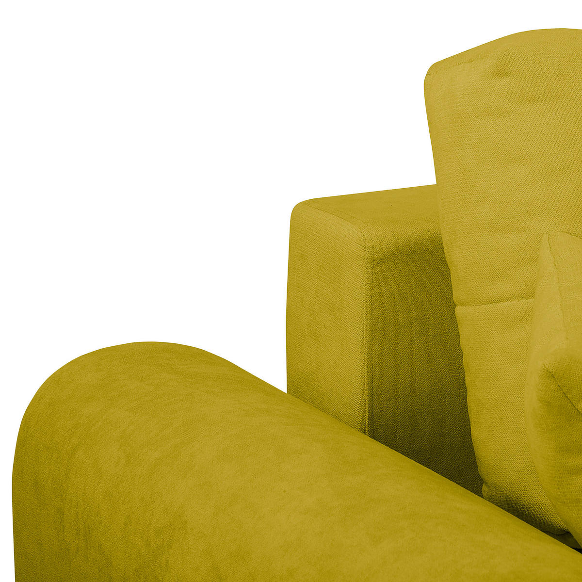 ECKSOFA in Mikrofaser Grün  - Silberfarben/Grün, Design, Textil/Metall (256/175cm) - Livetastic