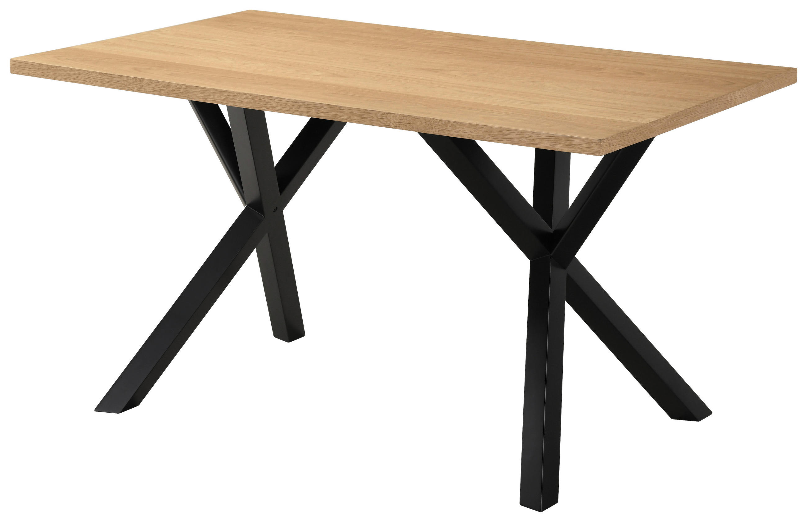 ESSTISCH in Holz  - Eichefarben/Schwarz, Basics, Holz (140/76/80cm) - MID.YOU