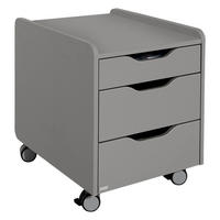 ROLLCONTAINER 44,3/53,7/57,3 cm  - Schieferfarben, Trend, Holzwerkstoff (44,3/53,7/57,3cm) - Paidi