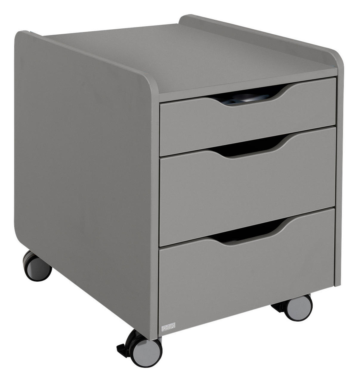 ROLLCONTAINER 44,3/53,7/57,3 cm  - Schieferfarben, Trend, Holzwerkstoff (44,3/53,7/57,3cm) - Paidi