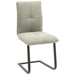 SCHWINGSTUHL  , Lederauswahl, Stoffauswahl, Typenauswahl, Gestellauswahl  , Flachgewebe  ,  - Sandfarben/Schwarz, Design, Textil/Metall (46/95/62cm) - Dieter Knoll