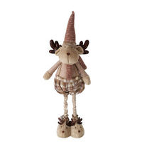 DEKOHIRSCH - Braun, Lifestyle, Textil/Stein (32/17/112cm)