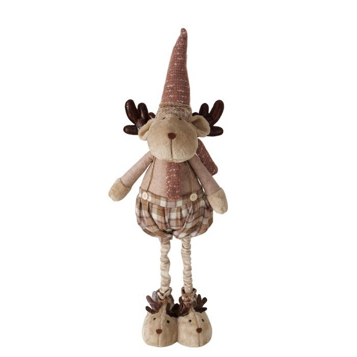 DEKOHIRSCH - Braun, Lifestyle, Textil/Stein (32/17/112cm)