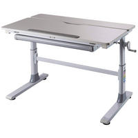 JUGENDSCHREIBTISCH  höhenverstellbar, Stauraum, justierbare Füße  - Weiß, MODERN, Holzwerkstoff/Metall (100/76/60cm) - MID.YOU